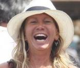 Fiona Gelin sur le port de Saint-Tropez lundi 27/07/09