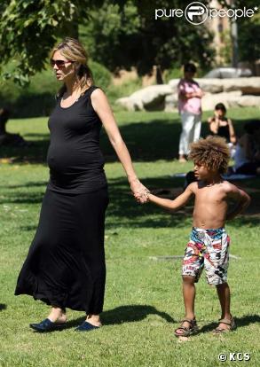 Heidi Klum et ses enfants Leni et Henry