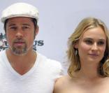 Brad Pitt et Diane Kruger, lors du photocall de la promo allemande d' Inglourious Basterds , à Berlin, le 28 juillet 2009 !