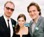 David Thewlis, Anna Friel et Jason Segel, au Cartier Polo International Day 2009, dans la banlieue Londonienne, le 26 juillet 2009 !