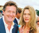 Piers Morgan et Celia Walden, au Cartier Polo International Day 2009, dans la banlieue Londonienne, le 26 juillet 2009 !