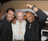 Antoine Chevanne, Buzz Aldrin et Quincy Jones à la soirée, à l'Hôtel Byblos. 28/07/09