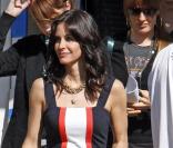 Courteney Cox sur le tournage de Cougar Town (23 mars 2009)