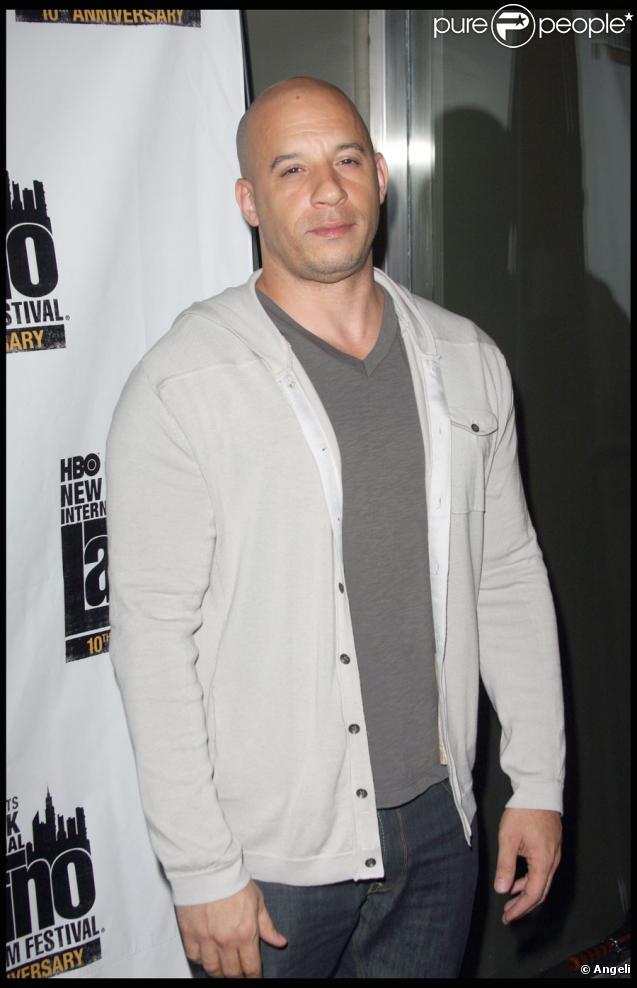 Vin Diesel au Festival du film Latino de New York le 29 juillet 2009