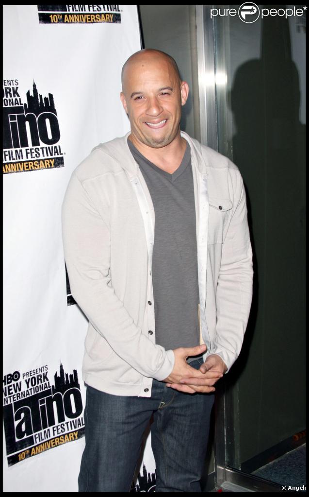 Vin Diesel au Festival du film Latino de New York le 29 juillet 2009