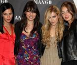 Leigh Lezark, Daisy Lowe, Riley Keough, Marie-Ange Casta, lors d'une soirée Mango