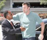 Ben Affleck va prendre l'avion à l'aéroport de Lax, Los Angeles le 26 juillet 2009