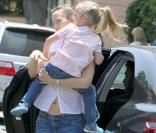 Jennifer Garner et Violet ou la famille Ronchon ! (Brentwood, 1er août 2009)