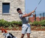 Novak Djokovic, 4e mondial de tennis, joue au golf dans les environs de Zagreb