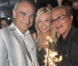 Pascal Nègre a fêté ses 48 ans au VIP Room de Saint-Tropez, le 4 août 2009, avec Monika Bacardi et Orlando