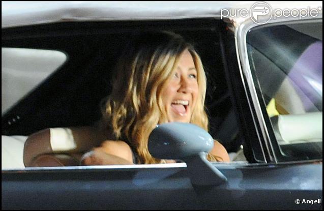 Jennifer Aniston sur le tournage de 