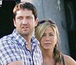 Jennifer Aniston et Gerard Butler  sur le tournage de 