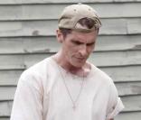 Christian Bale sur le tournage de The Fighter, à Boston (29 juillet 2009)