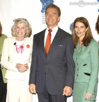 Eunice Kennedy, Arnold Schwarzenegger et Maria Shriver