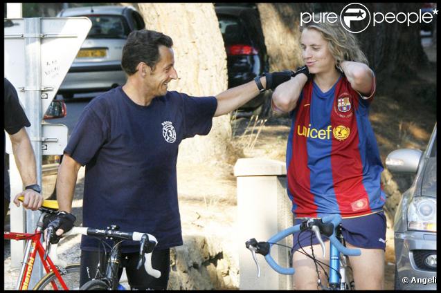 Pierre Sarkozy et son père Nicolas Sarkozy 