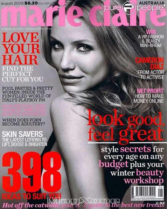 Caemon Diaz en couverture de Marie Claire Australie