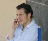 Gabriele Muccino et Stefano Accorsi sur le tournage du film Baciami Ancora (Kiss Again) à Rome