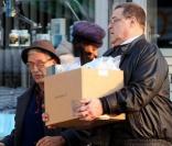 Al Pacino et John Goodman  sur le tournage de You don\'t know Jack de Barry Levinson le 18 août 209à à New York