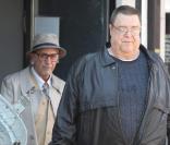 Al Pacino et John Goodman  sur le tournage de You don\'t know Jack de Barry Levinson le 18 août 209à à New York