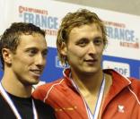 Alain Bernard, Frédérick Bousquet, Amaury Leveaux et Laure Manaudou 