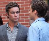 Blake Lively et Chace Crawford en plein tournage de Gossip Girl à New York