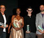 Alain Monne, Jacky Tavernier et Julien Courbey lors de la cérémonie de clôture du deuxième Festival du Film Francophone d'Angoulême, le 30 août 2009 !
