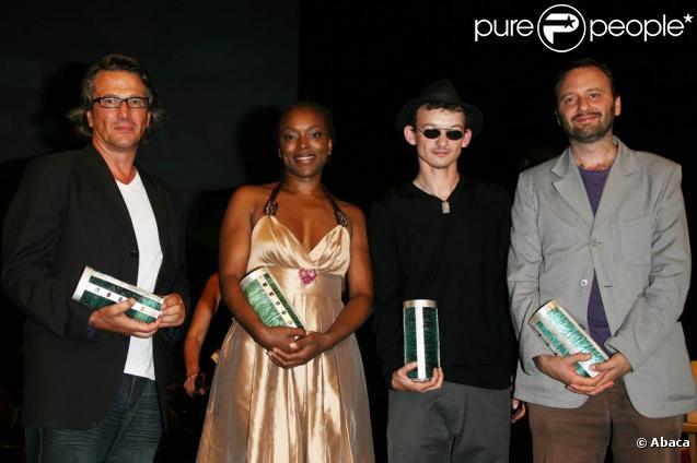 Alain Monne, Jacky Tavernier et Julien Courbey lors de la cérémonie de clôture du deuxième Festival du Film Francophone d'Angoulême, le 30 août 2009 !