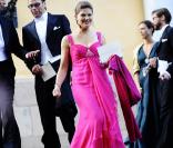 La princesse Victoria de Suède assistait samedi 29 août 2009 au mariage de Jan Dinkespiel et Ellen Stendhal, en compagnie de son fiancé Daniel Westling