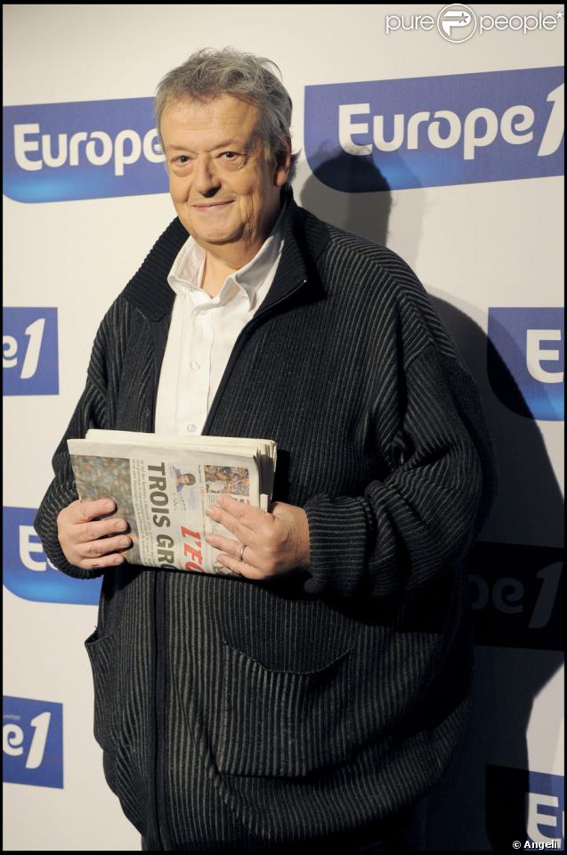 Guy Carlier à la conférence de presse de rentrée d'Europe 1, rue François Ier, le 31/08/09