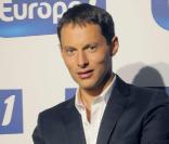 Marc-Olivier Fogiel à la conférence de presse de rentrée d'Europe 1, rue François Ier, le 31/08/09