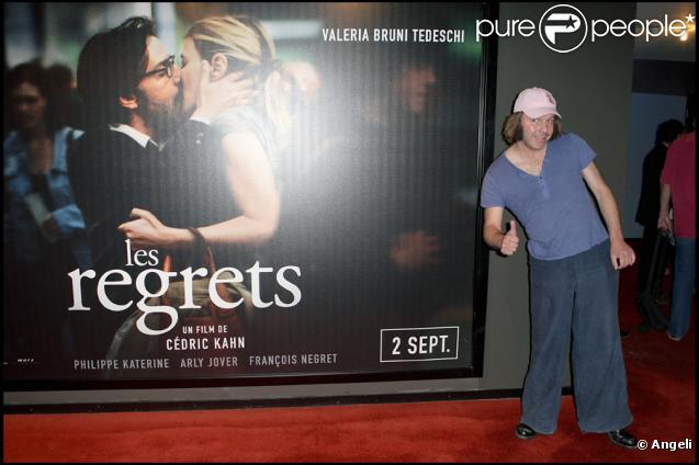 Philippe Katherine lors de la première du film Les Regrets à Paris le 31 août 2009