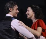 Samuel Jouy et Anne Brochet dans la pièce de Philip Barry, Vie Privée, au théâtre Antoine à Paris le 28 août 2009
