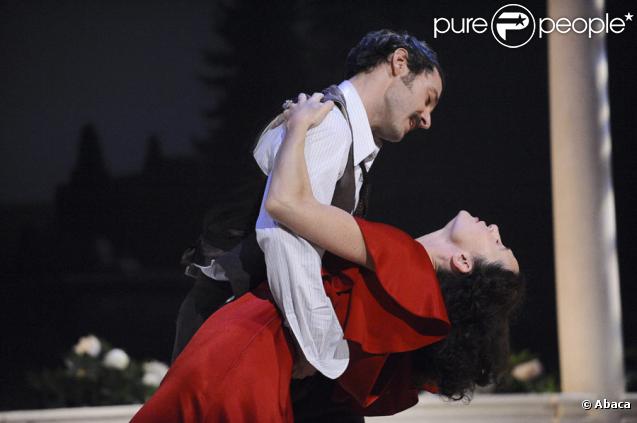 Julien Boisselier et Anne Brochet dans la pièce de Philip Barry, Vie Privée, au théâtre Antoine à Paris le 28 août 2009
