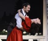 Julien Boisselier et Anne Brochet dans la pièce de Philip Barry, Vie Privée, au théâtre Antoine à Paris le 28 août 2009