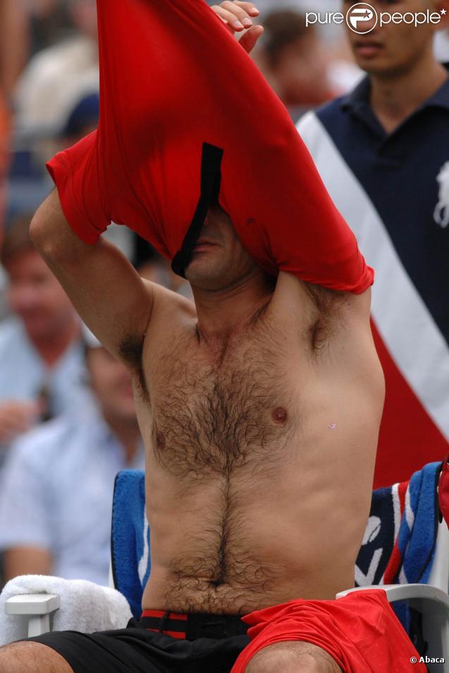 Roger Federer à l'US Open 2009, lors de sa victoire en huitième de finale sur Tommy Robredo