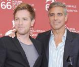 Ewan McGregor et George Clooney, à la 66e Mostra de Venise, le 8 septembre 2009 !