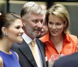 La princesse Victoria de Suède s'est déplacée à Bruxelles pour inaugurer avec Mathilde de Belgique l'exposition  C'est ma Terre 2 - De Copenhague à Kyoto , le 9 septembre 2009