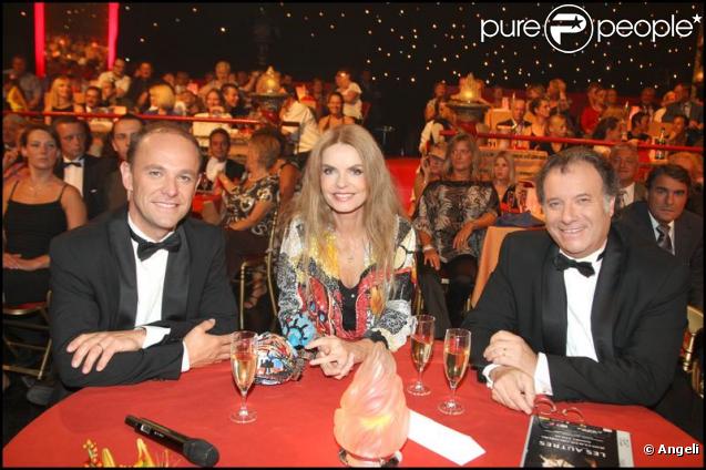 Laurent Chandemerle, Cyrielle Clair et Daniel Russo à l'enregistrement de l'émission 