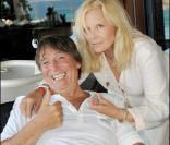 Sylvie Vartan fête ses 65 ans avec son mari Tony Scotti (15 août 2009)