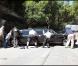 Les biens de Michael Jackson, contenus dans sa maison à Holmby Hills, sont transportés dans de gros camions pour être vendus aux enchères. 10/09/09