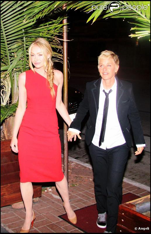 La célèbre animatrice Ellen DeGeneres et sa femme la comédienne Portia de Rossi 