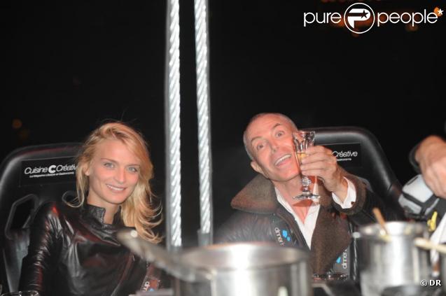 Jean-Claude Jitrois et Sarah Marshall lors du Dinner in the Sky