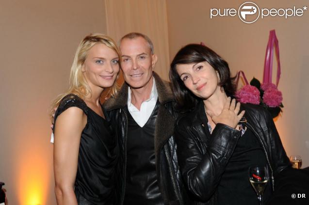 Jean-Claude Jitrois, Sarah Marshall et Zabou lors du Dinner in the Sky