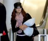 Eva Longoria arrive à Paris. 19/09/09 