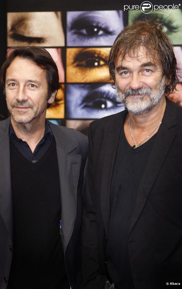 Jean-Hugues Anglade et Olivier Marchal à la clôture du Festival de la fiction TV de la Rochelle (20 septembre 2009)