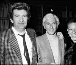 Henri Salvador avec Eddy Mitchell et Michel Simon, pour le 1er anniversaire de l'émission La Dernière Séance