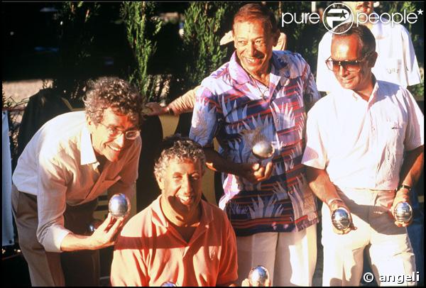 Henri Salvador : traditionnelle partie de pétanque avec les potes Darry Cowl et Stéphane Collaro