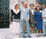 Eddie Barclay et sa femme au mariage de Henri Salvador