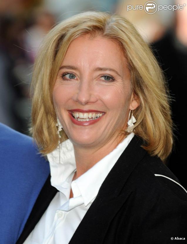 Emma thompson hier soir à Londres pour la première de  Morris: a life with bells on .