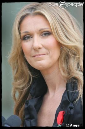 La chanteuse Céline Dion